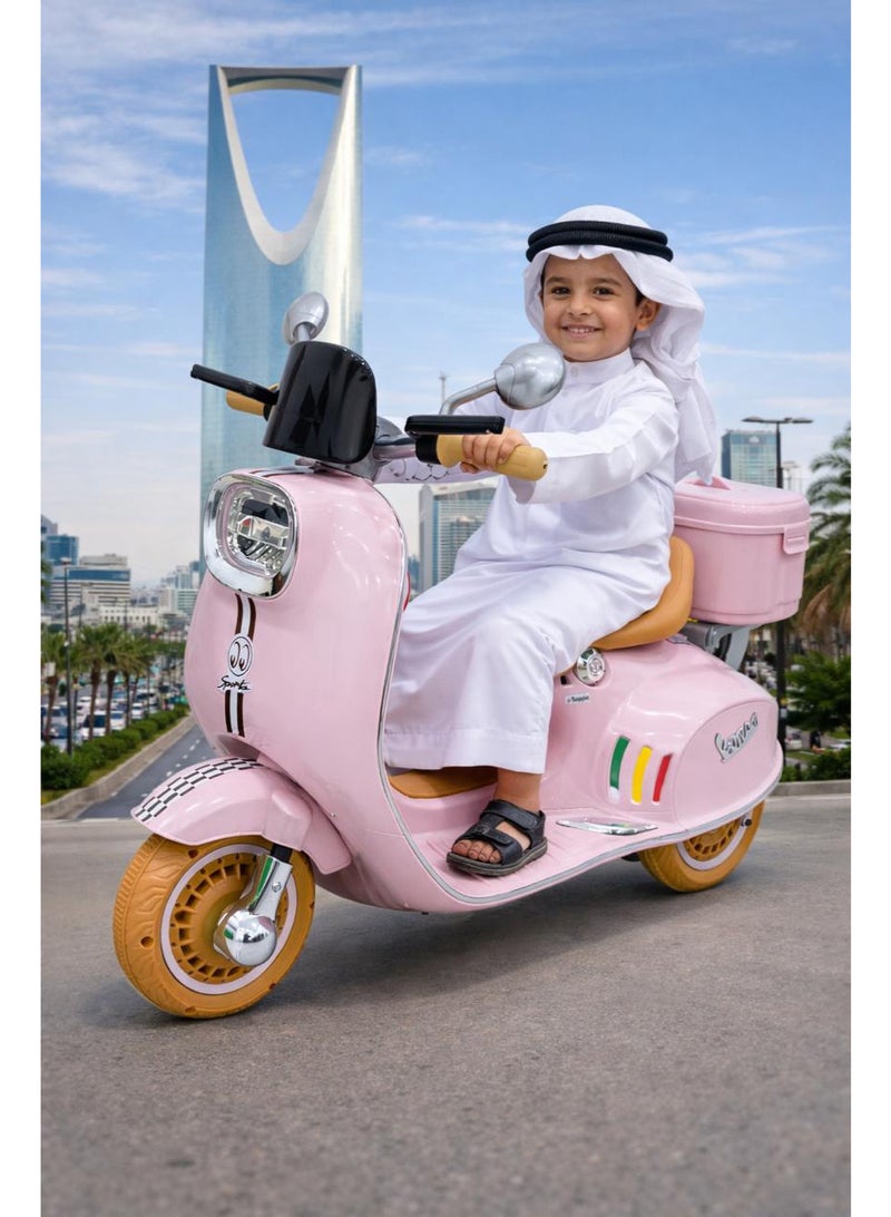 DEHKAH 6V Kids Ride-On Motorcycle Trike with Training Wheels, LED Lights & Music - Electric Motorbike for Toddlers & Boys/Girls - Image 4